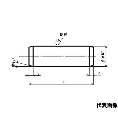 平行ピンB種 S45C 2×6 PARA