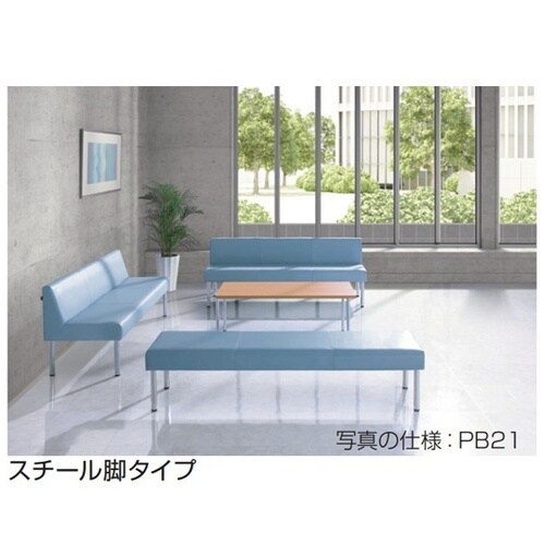 LB55 背無ベンチ1200W レッド