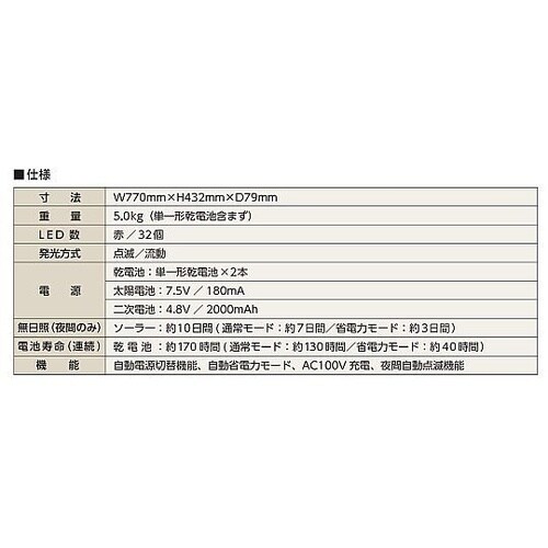 LED矢印板 2WAYアロー KSLY−