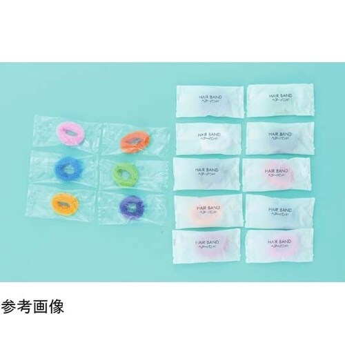 ヘアバンド 10色アソート マット白袋入