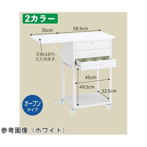スチール製作業台 オープンタイプ 錠付き