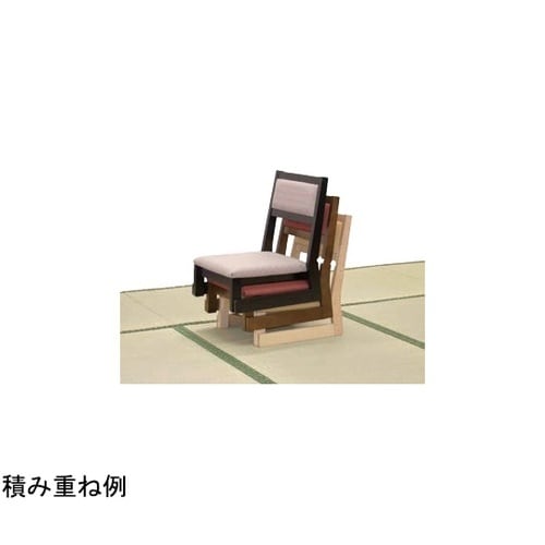 平安座椅子 華乃宴 古木色 銀砂レザー