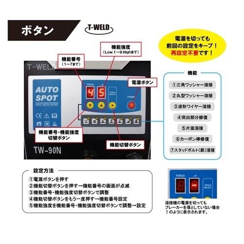 スタッド溶接機 自動車板金修復用 デジタ