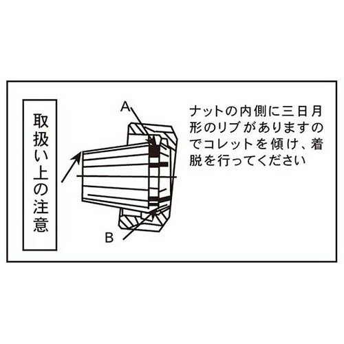 FT−ER20−8.5スプリングコレット