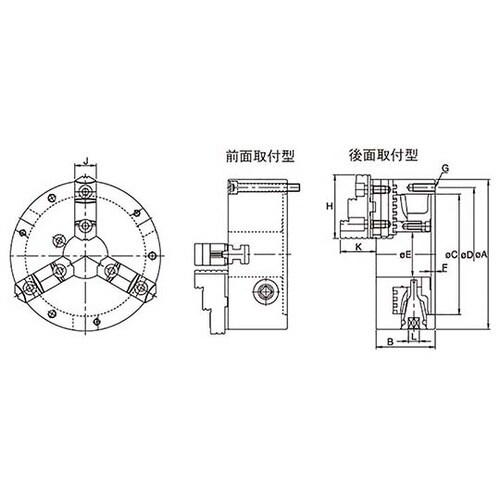 FT−SK10F 兼用スクロールチャック