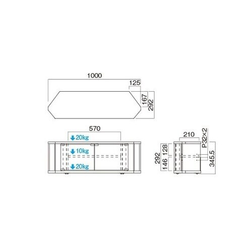 TV−KG1000 薄型テレビ専用ラック
