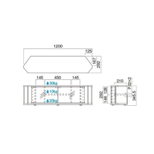 TV−KG1200 薄型テレビ専用ラック