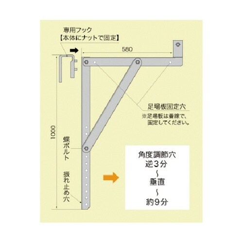 FT足場 48.6Φ丸バタ用 適合:50