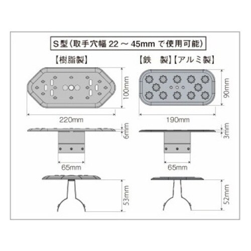 MCRSA 溝蓋キャップ S型(樹脂製)