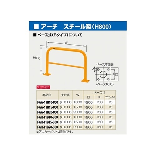 FAH−11B15−800(RW)車止め