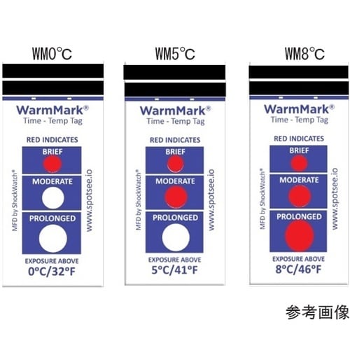 温度・時間検知ラベル WM8℃100枚入