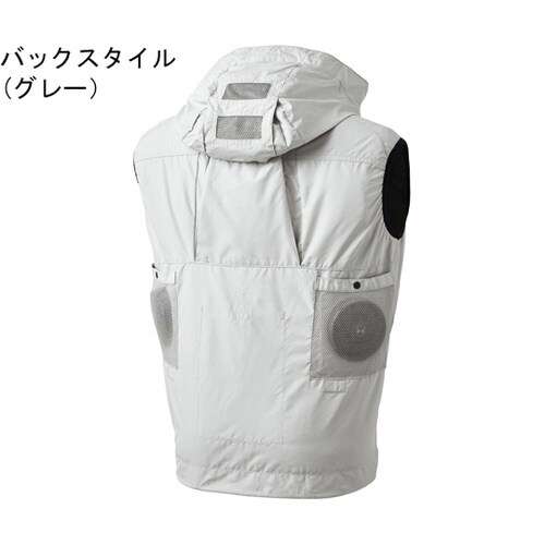 チタンフードベスト L グレー 3540