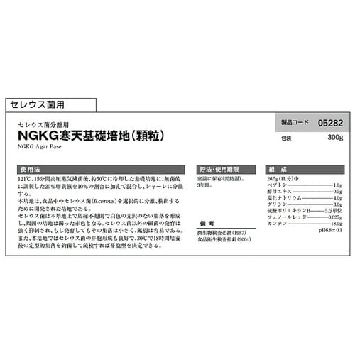 アキュディア(TM) NGKG寒天基礎培