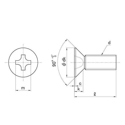 アロックニッケル(+)サラ小ネジ 4×8