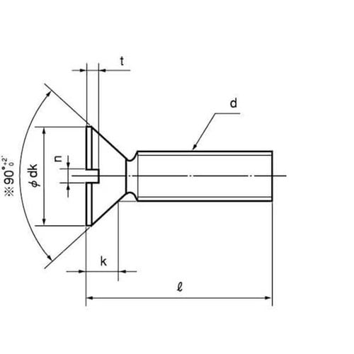 三価ホワイト(−)サラ小ネジ 8×45