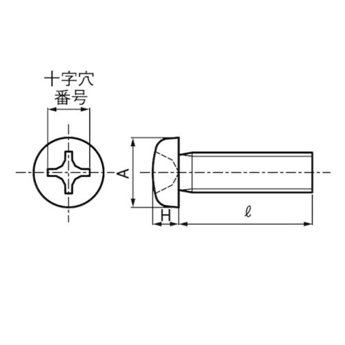 ステン(+)UNCPAN3/8−16×2