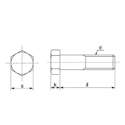 六角ボルト(半ネジ 3/4X120 (1