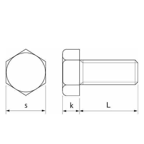 クロメート 六角BT 全ネジ(HF 14