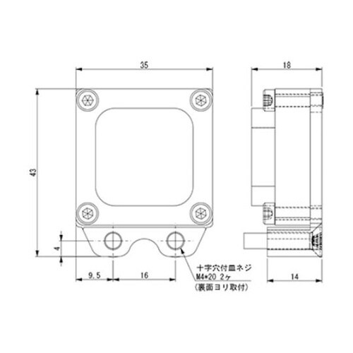ワイヤレスコネクター4P・ロボット側 O