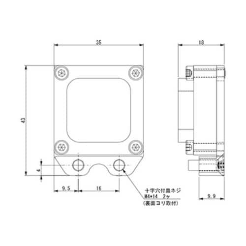 ワイヤレスコネクター4P・ロボット側 O