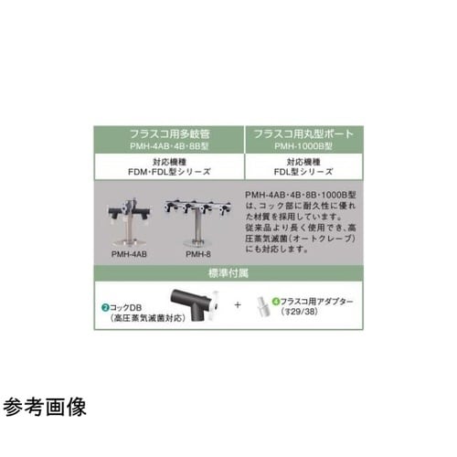 多岐管 ポート数:8 PMH−8B