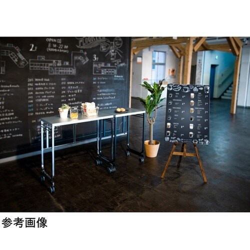 伸縮式ガルバリウム作業台ワゴン_カーボン