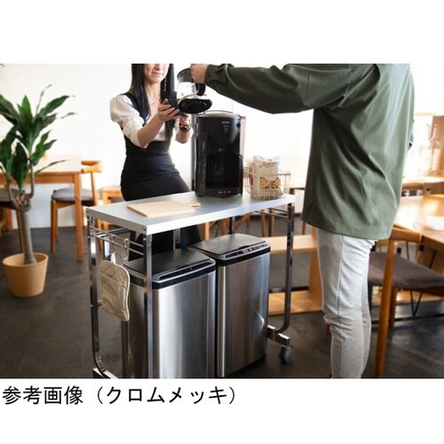 伸縮式ガルバリウム作業台ワゴン_カーボン