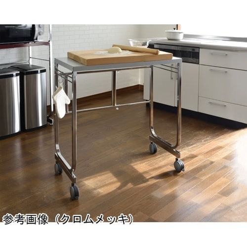 伸縮式ガルバリウム作業台ワゴン_カーボン