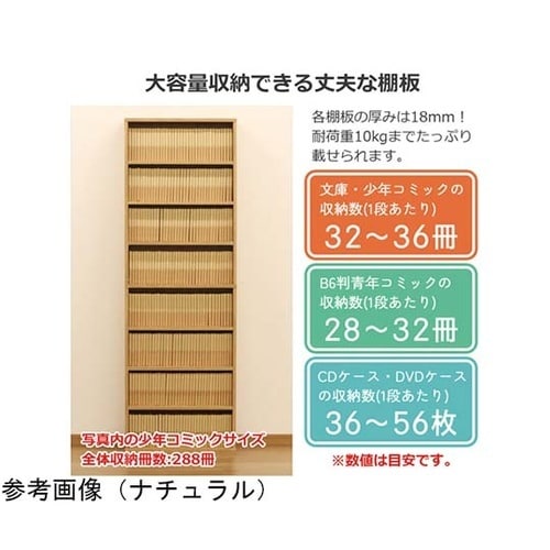 コミックラック180 ウォールナット C