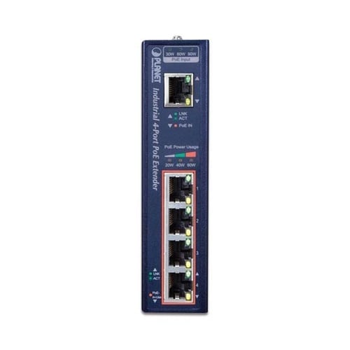 産業用PoE++エクステンダー 4ポート