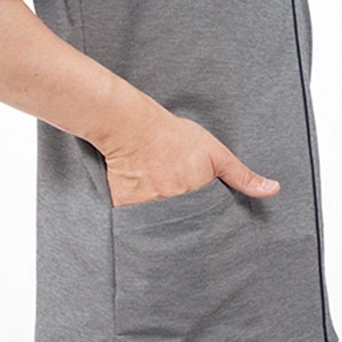 ニットシャツ ネイビー L(身丈71cm