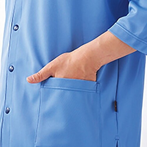 前開きシャツ ライトブラウン LL(身丈