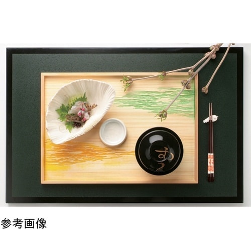 木)尺2 長角御神前盆 雲海クリアー仕上