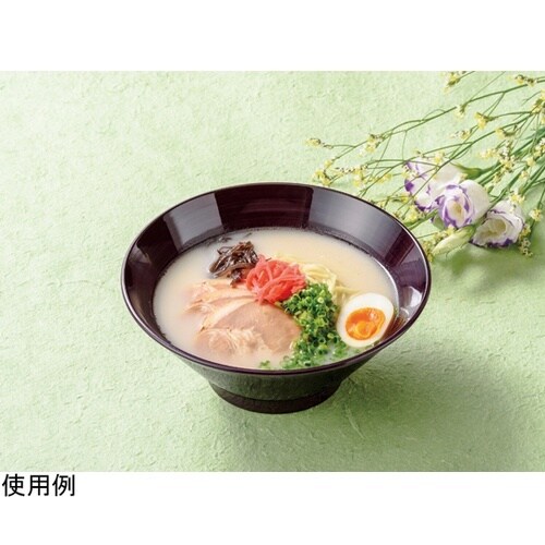 PBT・A立はつり麺鉢 総黒刷毛塗り 3
