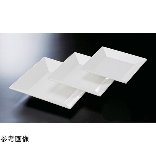 メラミン 30cm スクエアー盛皿 ホワ