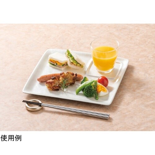 25cm ABS陶風フリープレート ホワ