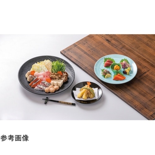 尺3寸 神龍盛鉢 黒タタキ白乱糸 500
