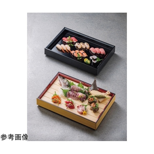 尺7 長角大和殿盛器 総黒裏黒塗 532