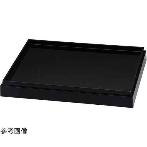 尺2 やすらぎ両面番重 黒内朱/黒 51