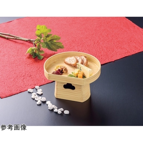 6寸 半月三宝 白木セット 552045