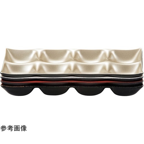 1/2八ッ切プレート 焼締裏塗有 510