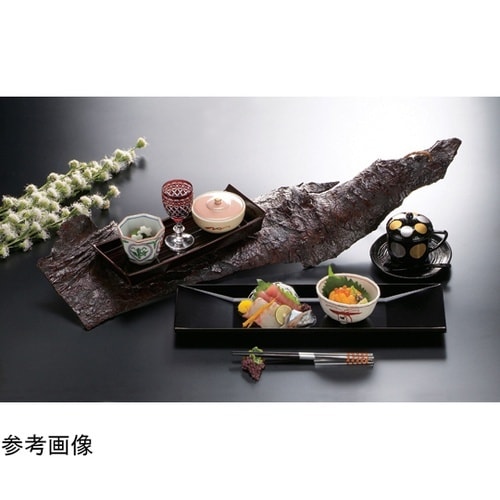 木製 7.7寸 大和舟盛皿 溜漆塗り 5