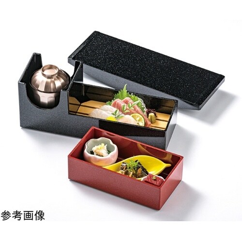 モダン弁当セット黒タタキ白乱糸蓋.底親.