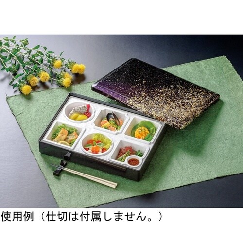 DX尺2 長手弁当 箔舞踊内黒(蓋親)