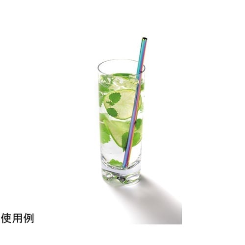 φ8mm ステンレスストロー レインボー