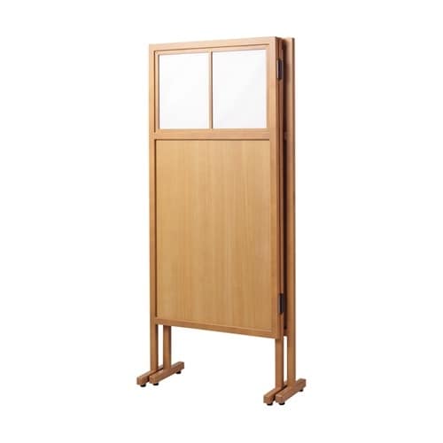 木製三連パーテーション 白木W1.800