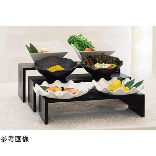 木製コの字什器 650×215 ブラック