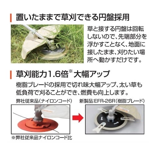 手押し式エンジン草刈機 2サイクル EF