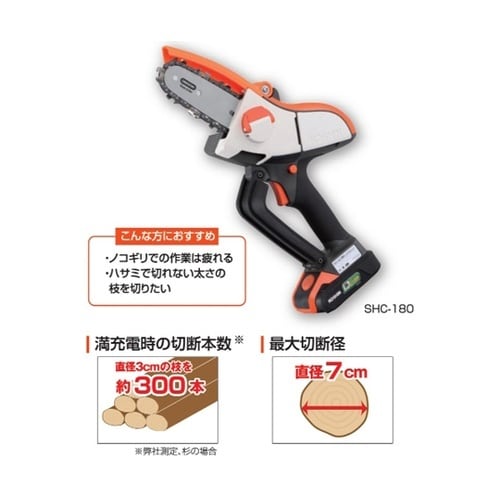 充電式ハンディチェンソー 18V 2.0
