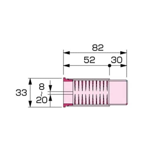 ツールキャップ Φ8ー20(最小ー最大)